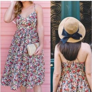 NEW J. Crew lace-up back dress in Liberty Thorpe